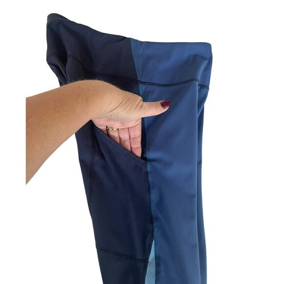 Outdoor Voices Women's Sz S Blue Tri Color SuperForm Leggings - Picture 7 of 8